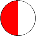circle one half red rotated circle one half red rotated