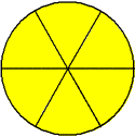 circle six sixths yellow circle six sixths yellow