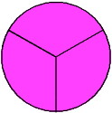 circle three thirds pink circle three thirds pink