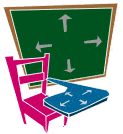 desk chalkboard small