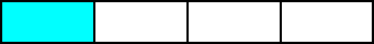 rectangle one fourth blue