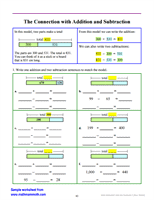 Connection with Addition and Subtraction Worksheet