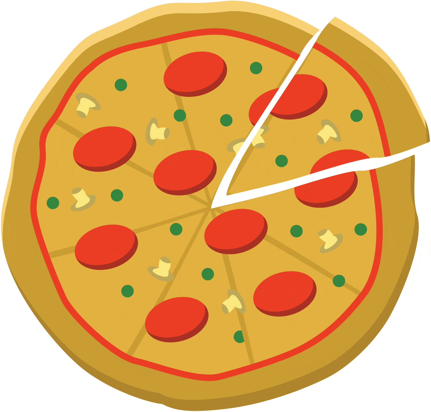 Pizza Sliced