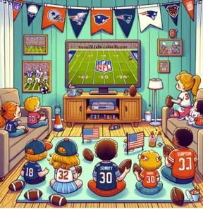 Kids Watching the Super Bowl