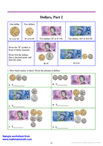 Australian Money Worksheet