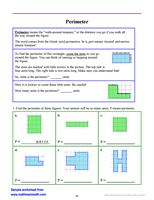 Area and Perimeter Problems Worksheet