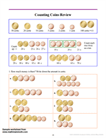 European Money Worksheets