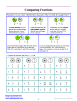 Comparing Fractions Worksheet
