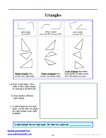 Triangle Worksheet