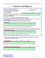 Measuring Length Worksheet