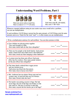 Understanding Word Problems Worksheet
