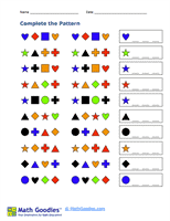 Complete the Pattern Worksheet