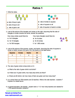 Ratios and Proportions Worksheet