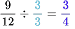 9/12 divided by 3/3.