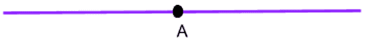 Line with Point A