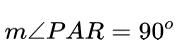 <PAR is a right angle