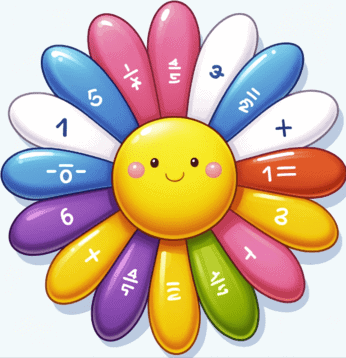 Math Equations on Flower Petals