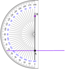 Making a Perpendicular Line By Using a Protractor