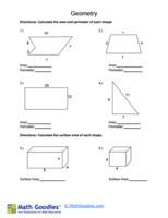 Grade 6 Geometry Worksheet