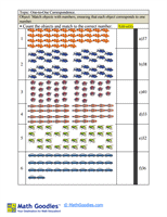 One-to-One Correspondence Worksheet