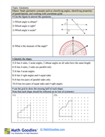Grade 4 Angles Worksheet
