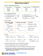 Grade 5 measurement Worksheet